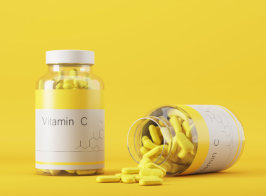 vitamin c bottles full of pills